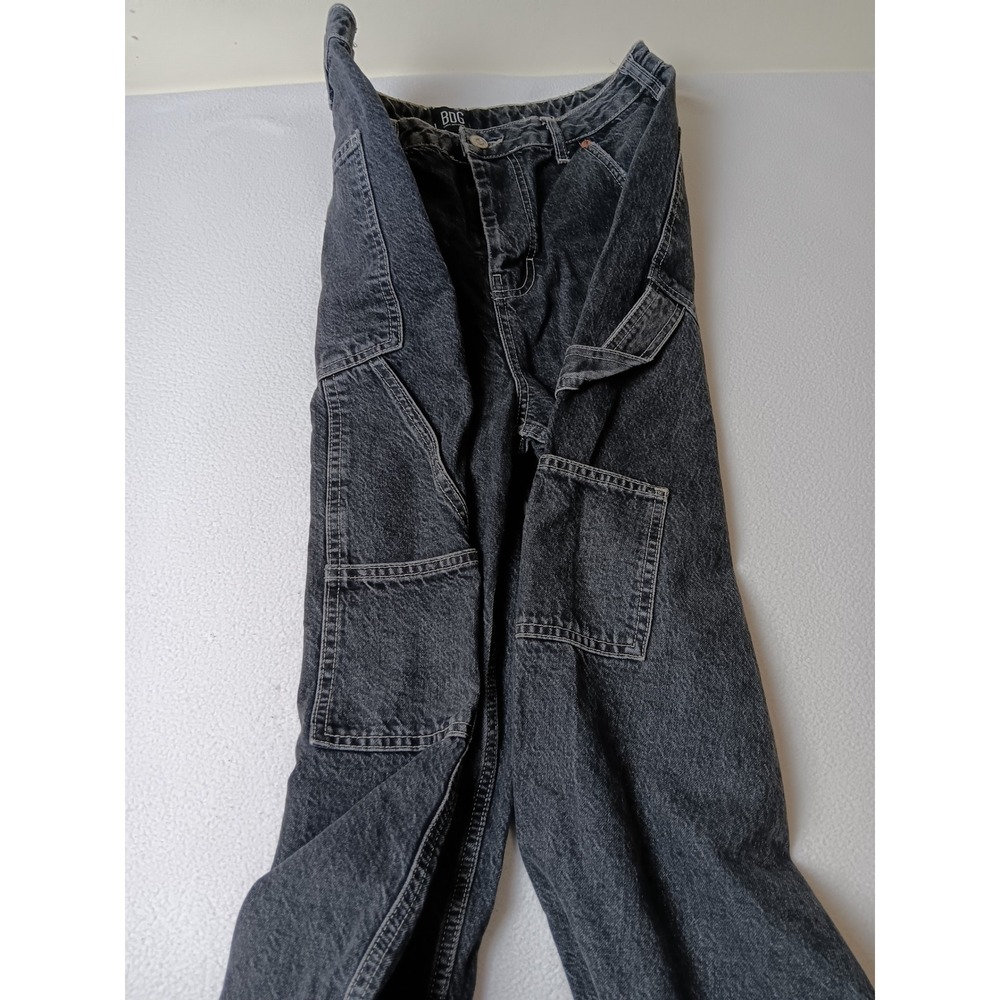 BDG Urban Outfitters Albie Carpenter Jeans Mens 32x32 Washed Black Utility Pants - Picture 2 of 7